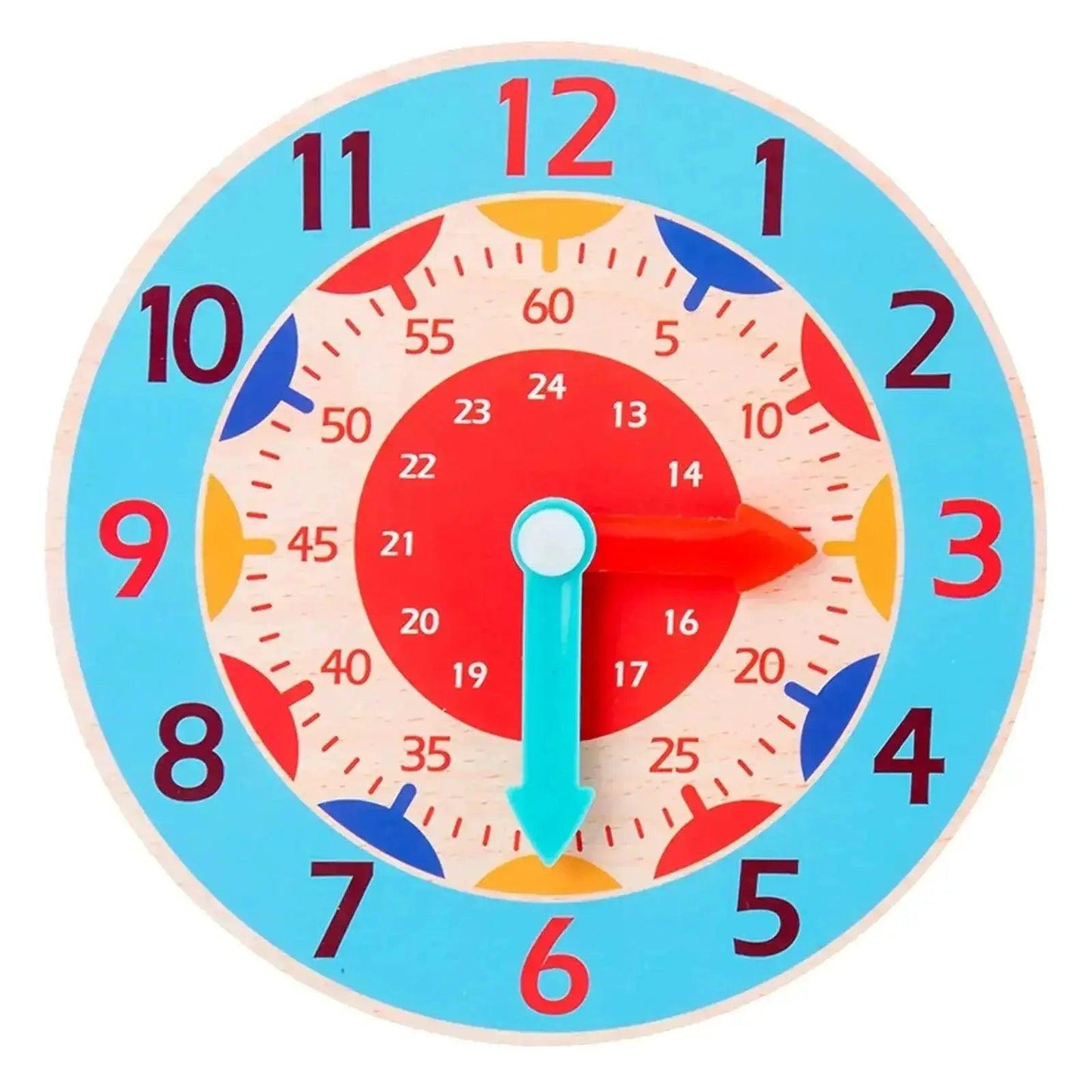  Kids Montessori Wooden Clock Toys for Time Learning -  ToylandEU™