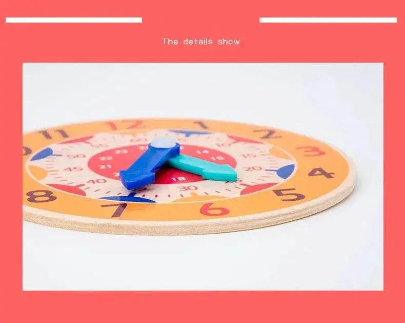  Kids Montessori Wooden Clock Toys for Time Learning -  ToylandEU™