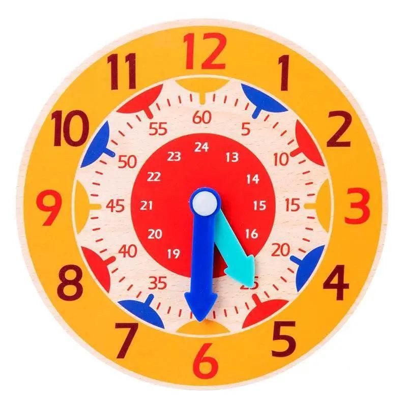  Kids Montessori Wooden Clock Toys for Time Learning -  ToylandEU™