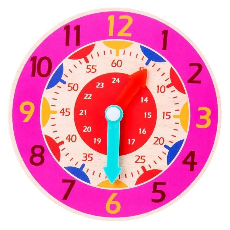  Kids Montessori Wooden Clock Toys for Time Learning -  ToylandEU™
