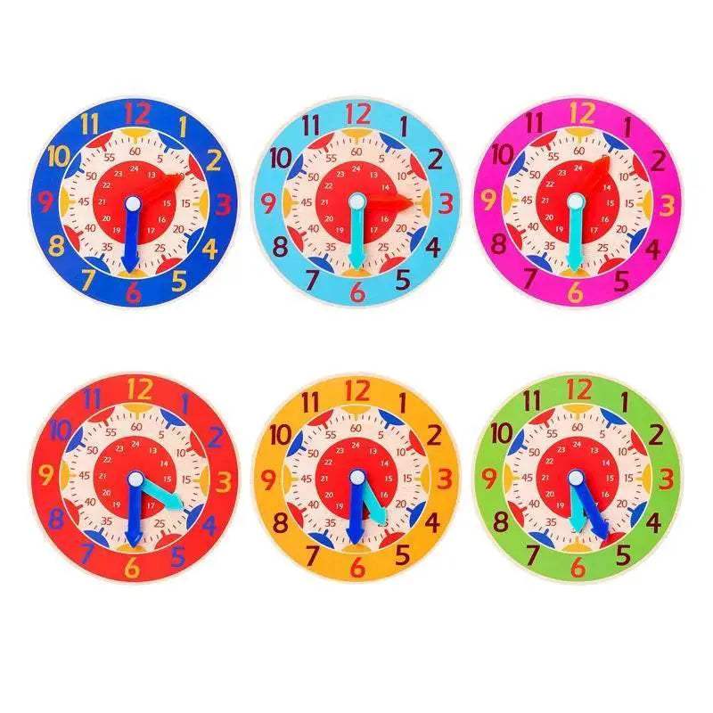  Kids Montessori Wooden Clock Toys for Time Learning -  ToylandEU™