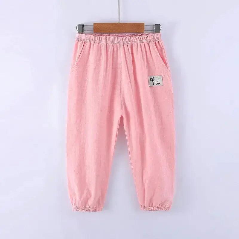  Kids Mosquito Pants Breathable Cotton Linen Lightweight -  ToylandEU™
