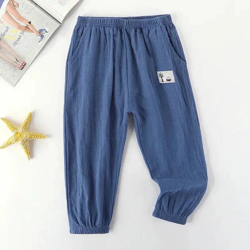  Kids Mosquito Pants Breathable Cotton Linen Lightweight -  ToylandEU™