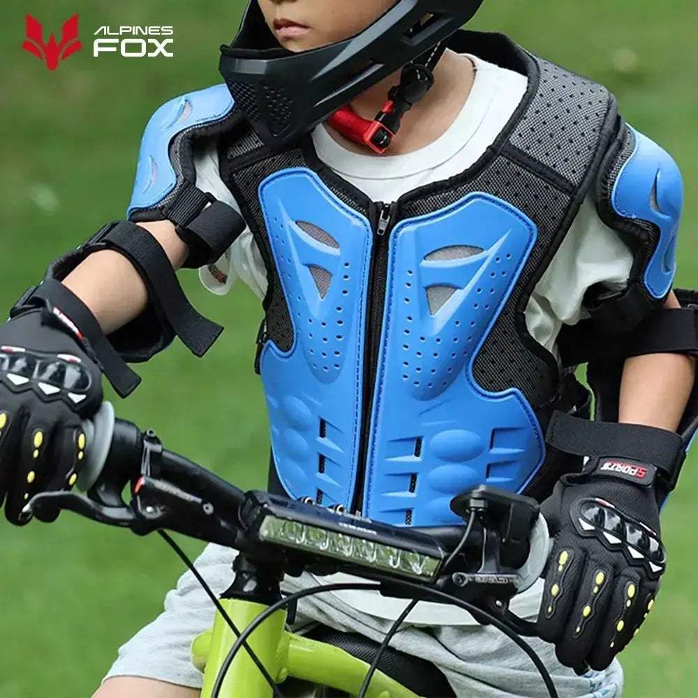 Kids Motocross Full Body Armor Vest With Chest Spine Protection - ToylandEU