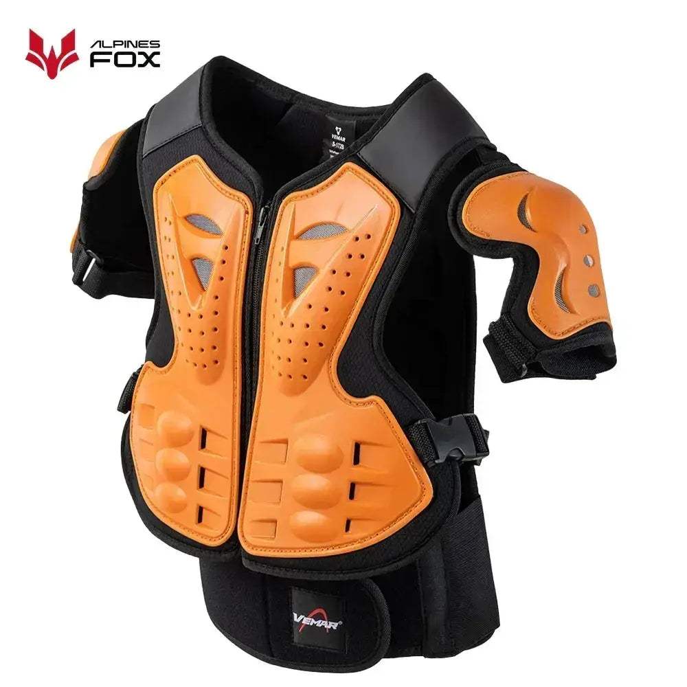 Kids Motocross Full Body Armor Vest With Chest Spine Protection - ToylandEU