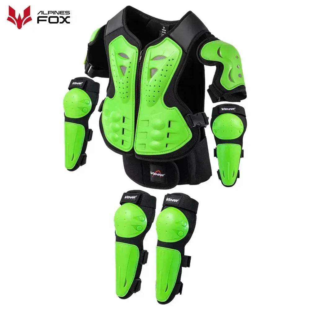 Kids Motocross Full Body Armor Vest With Chest Spine Protection - ToylandEU