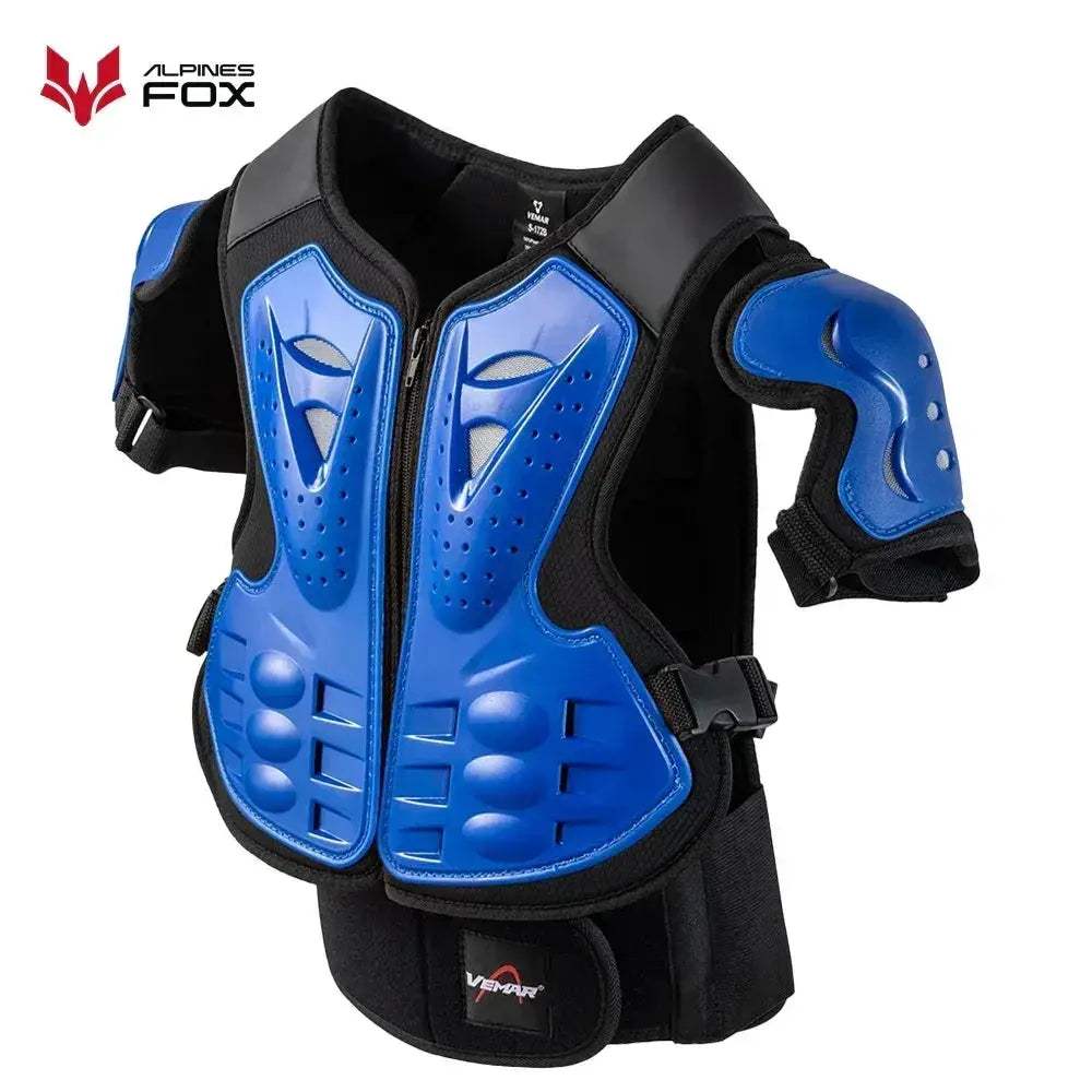 Kids Motocross Full Body Armor Vest With Chest Spine Protection - ToylandEU