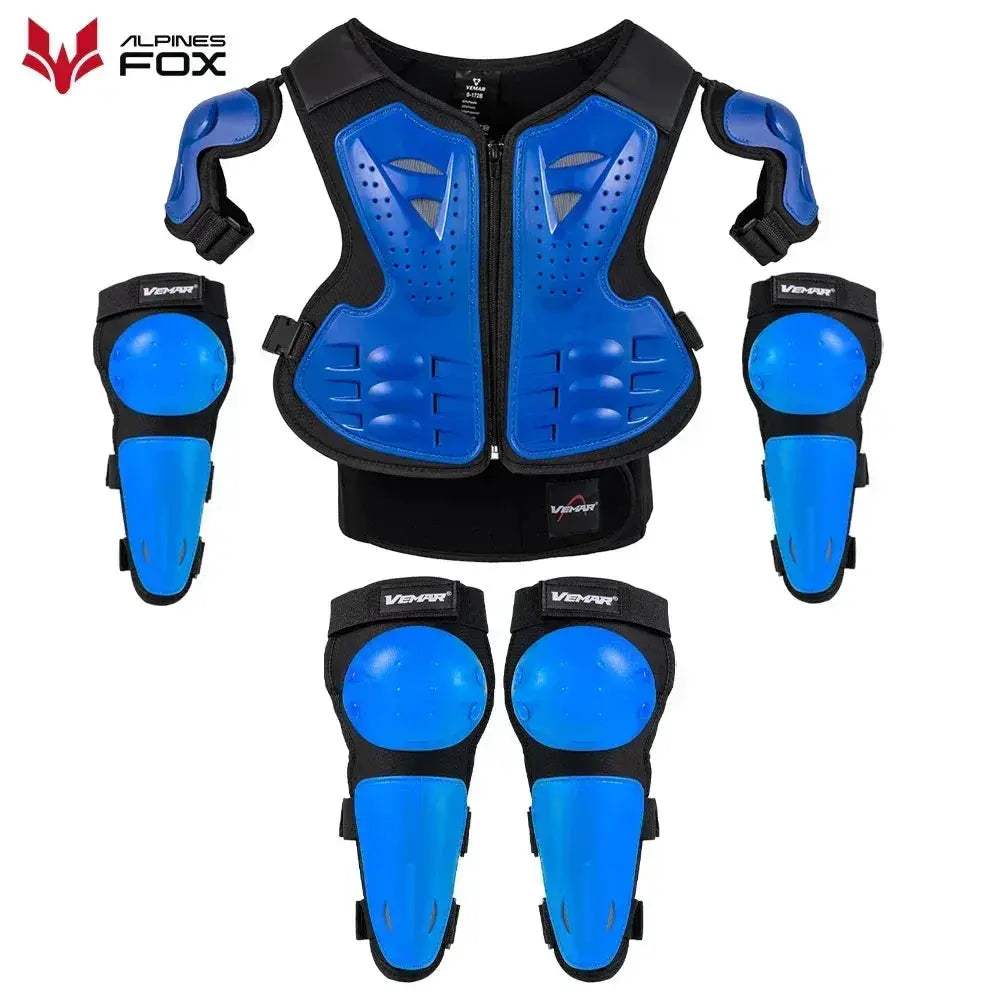 Kids Motocross Full Body Armor Vest With Chest Spine Protection - ToylandEU