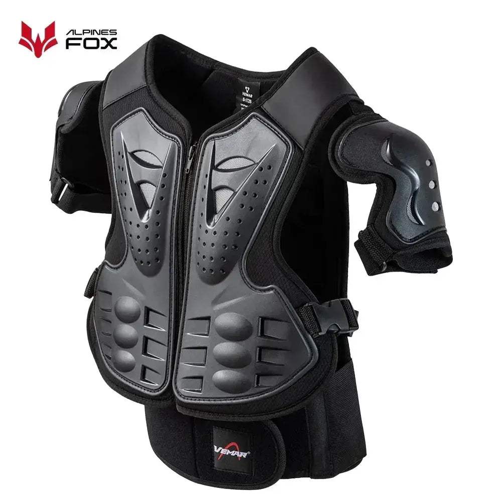 Kids Motocross Full Body Armor Vest With Chest Spine Protection - ToylandEU