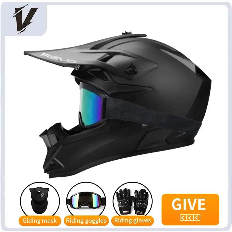 Kids Motocross Helmet Full Face Off Road Safety Gear - ToylandEU