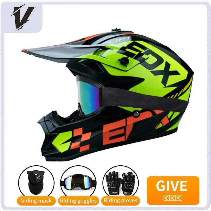 Kids Motocross Helmet Full Face Off Road Safety Gear - ToylandEU