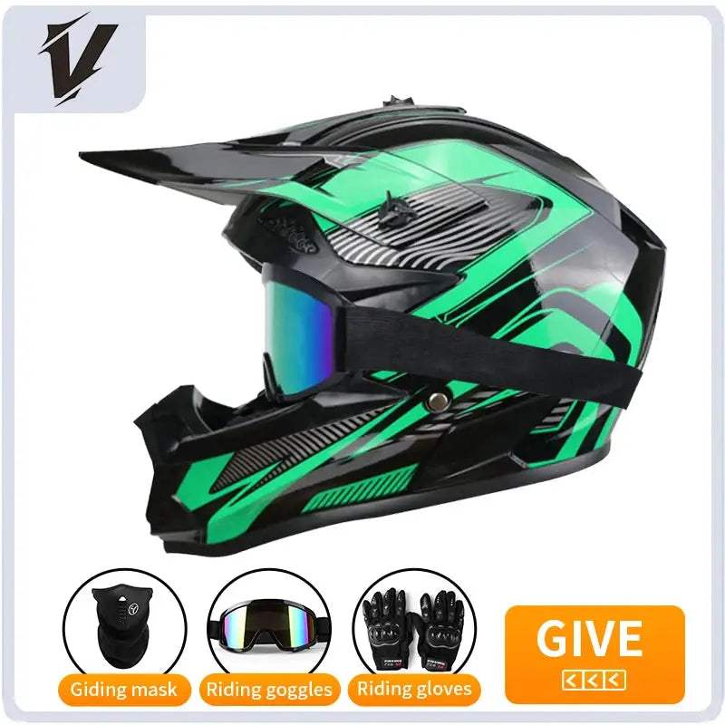 Kids Motocross Helmet Full Face Off Road Safety Gear - ToylandEU