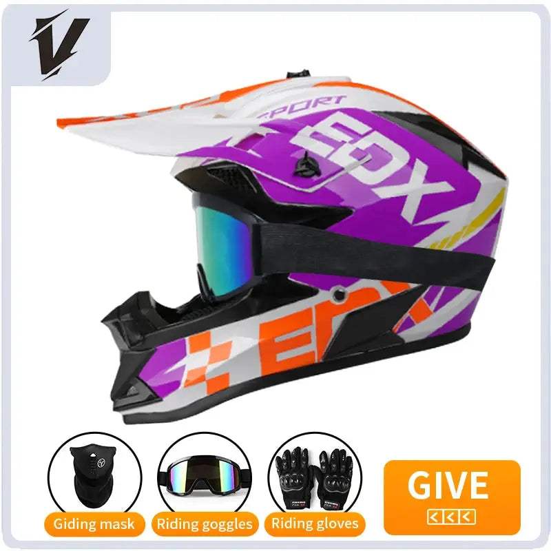 Kids Motocross Helmet Full Face Off Road Safety Gear - ToylandEU