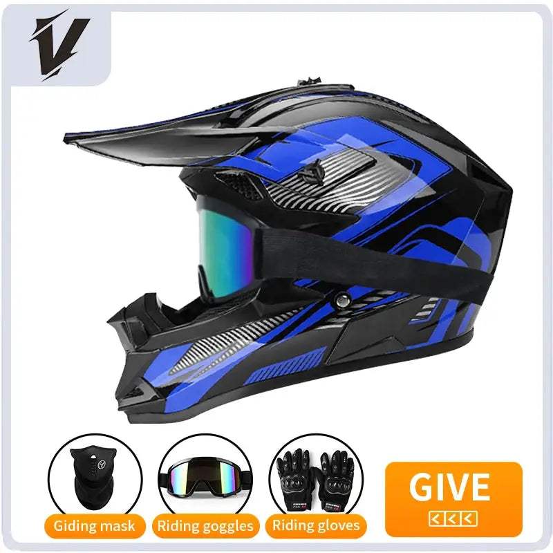 Kids Motocross Helmet Full Face Off Road Safety Gear - ToylandEU