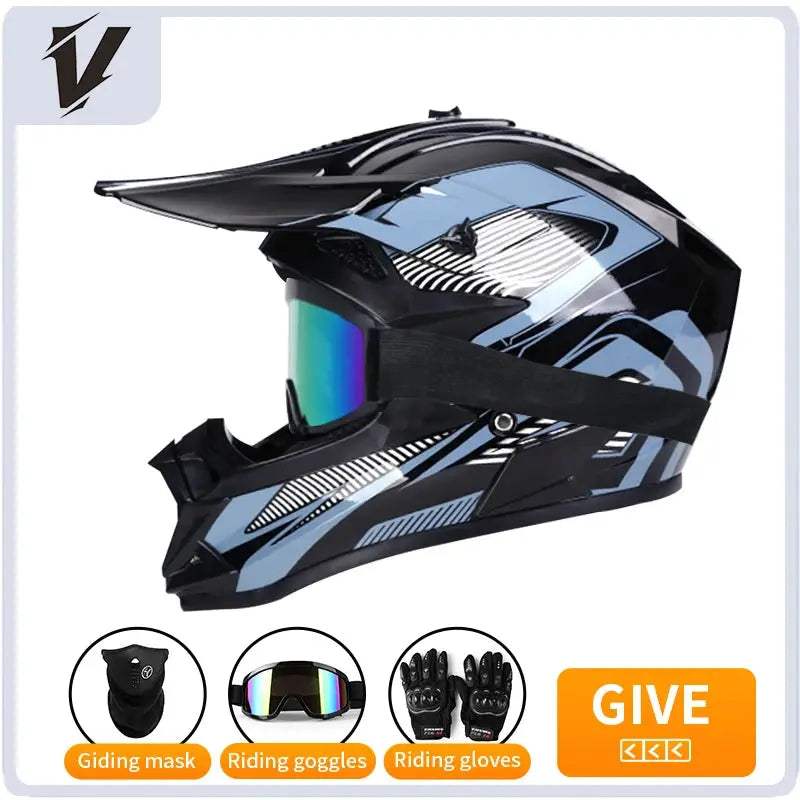 Kids Motocross Helmet Full Face Off Road Safety Gear - ToylandEU