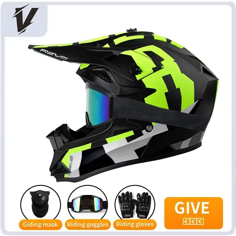 Kids Motocross Helmet Full Face Off Road Safety Gear - ToylandEU