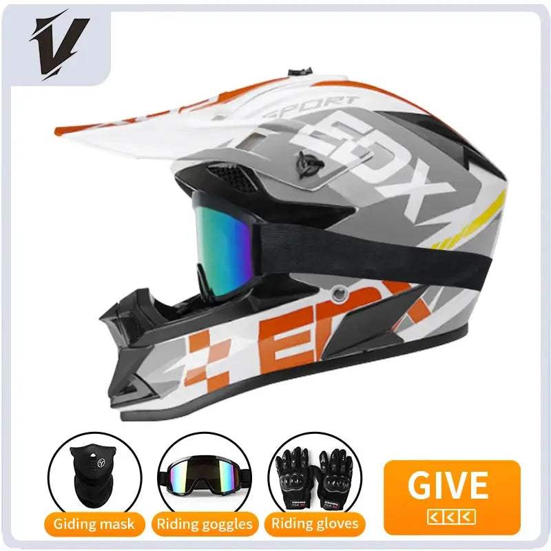 Kids Motocross Helmet Full Face Off Road Safety Gear - ToylandEU