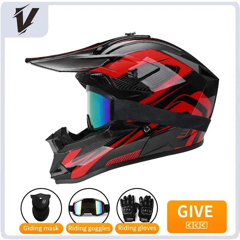 Kids Motocross Helmet Full Face Off Road Safety Gear - ToylandEU