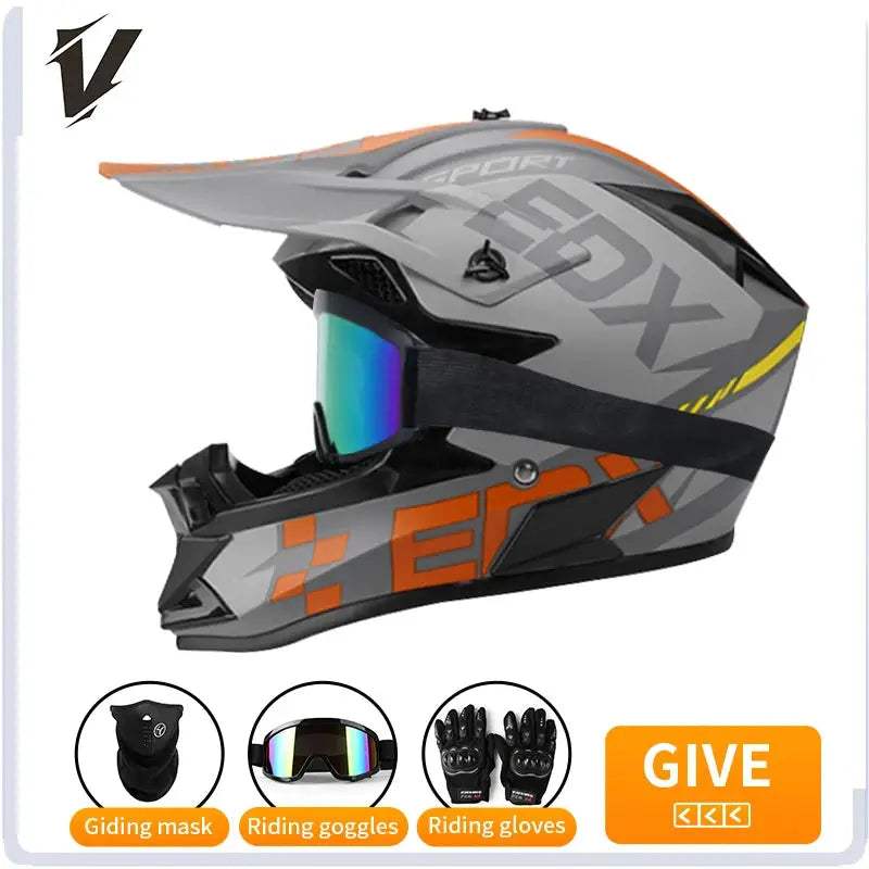 Kids Motocross Helmet Full Face Off Road Safety Gear - ToylandEU