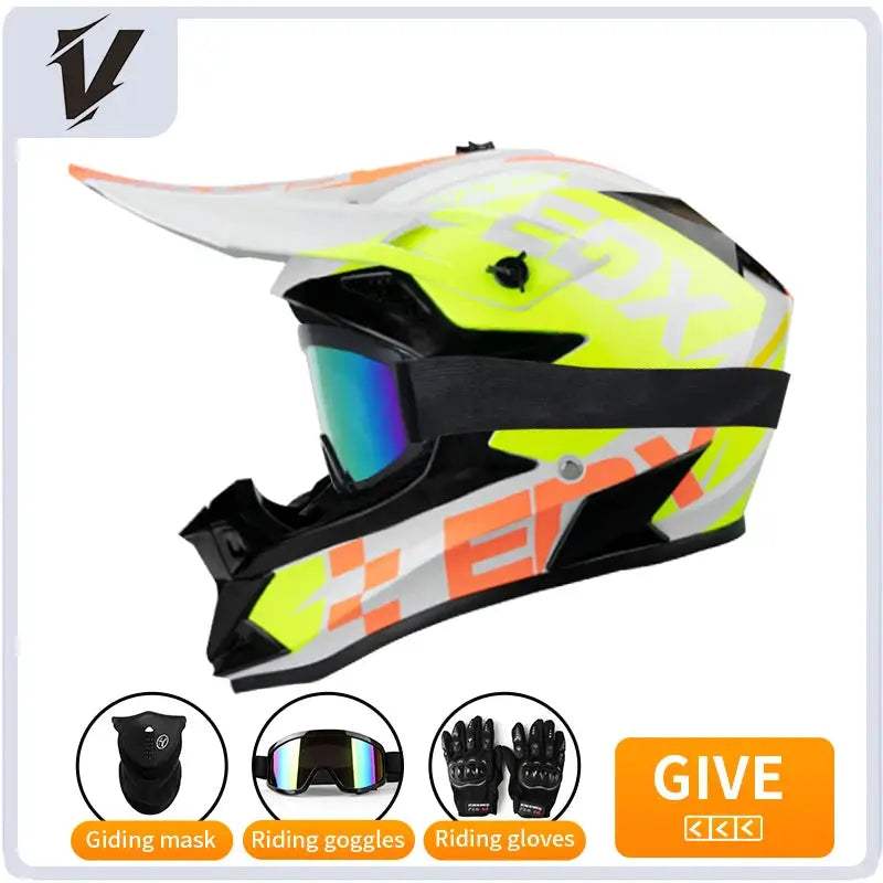 Kids Motocross Helmet Full Face Off Road Safety Gear - ToylandEU