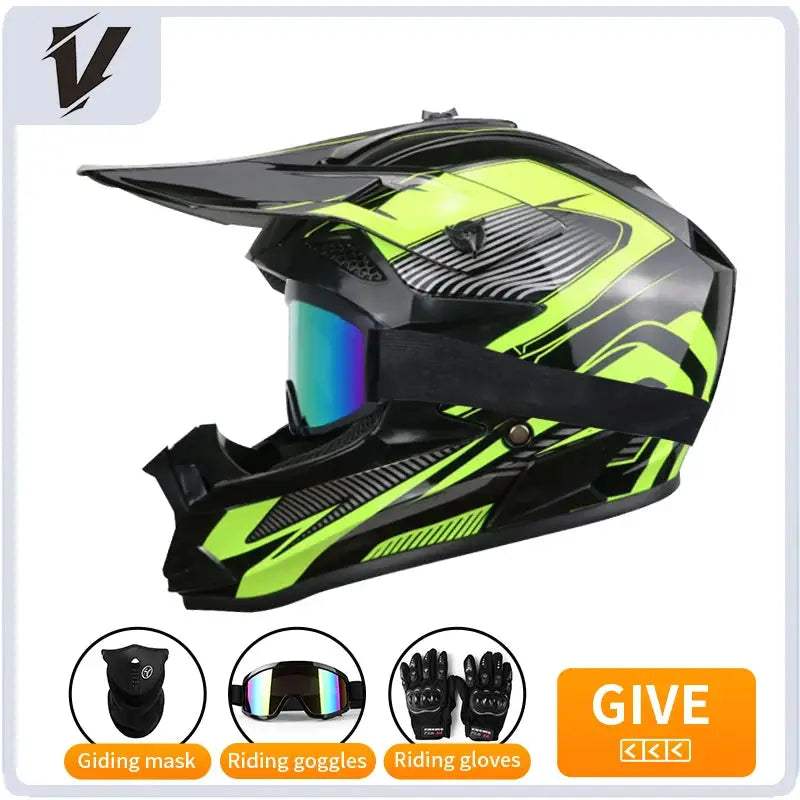 Kids Motocross Helmet Full Face Off Road Safety Gear - ToylandEU