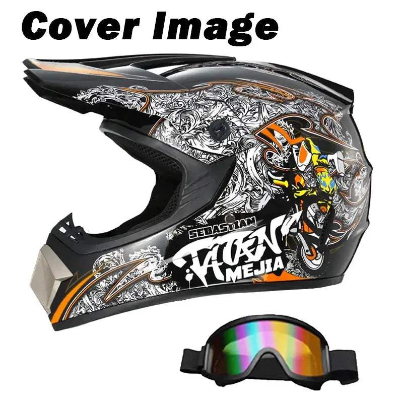 Kids Motocross Helmet Full Face Safety For Off Road Adventures - ToylandEU