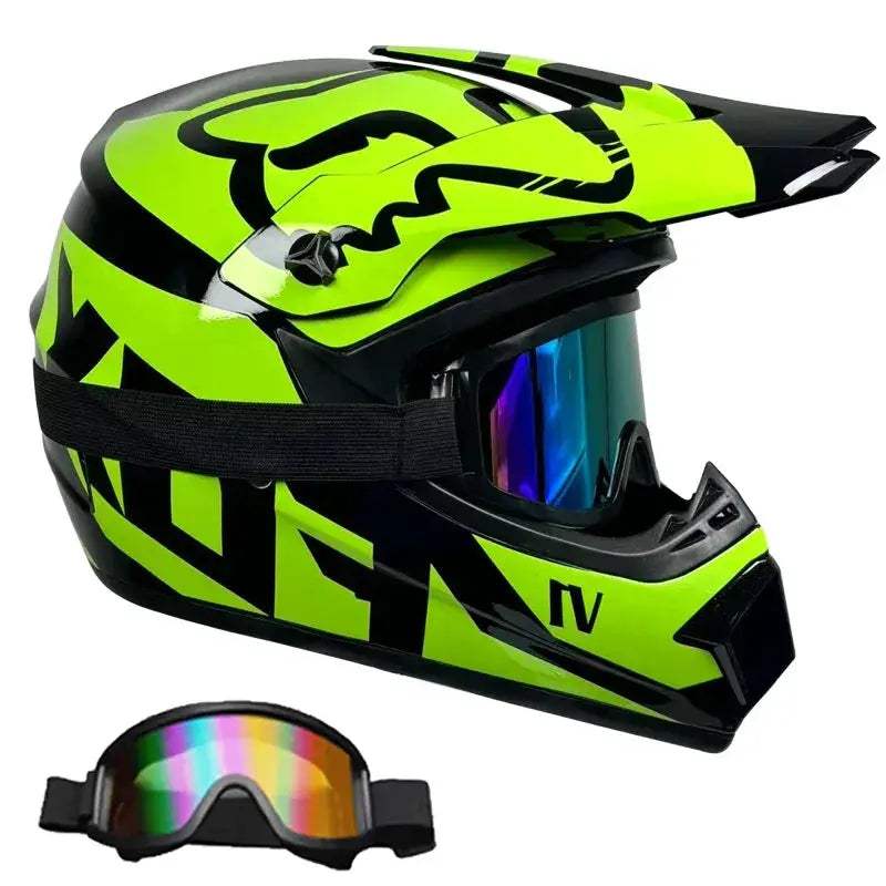 Kids Motocross Helmet Full Face Safety For Off Road Adventures - ToylandEU