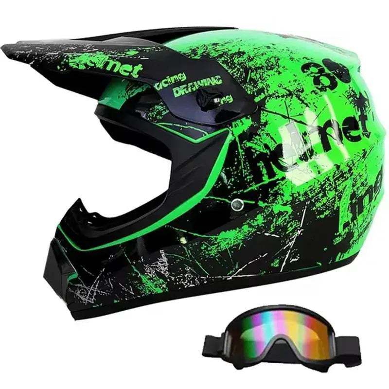Kids Motocross Helmet Full Face Safety For Off Road Adventures - ToylandEU