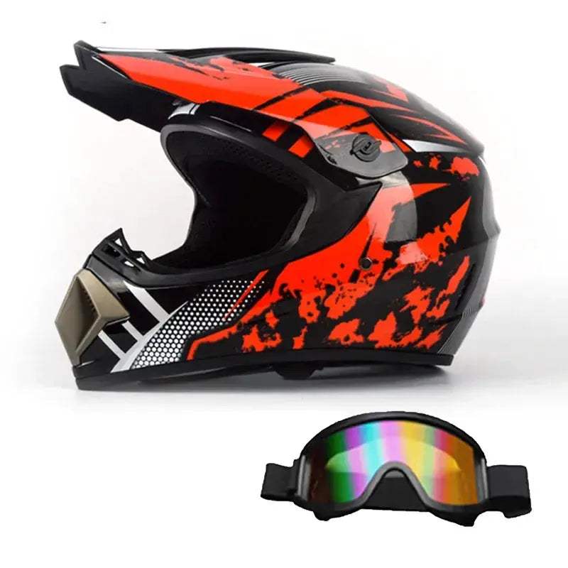 Kids Motocross Helmet Full Face Safety For Off Road Adventures - ToylandEU