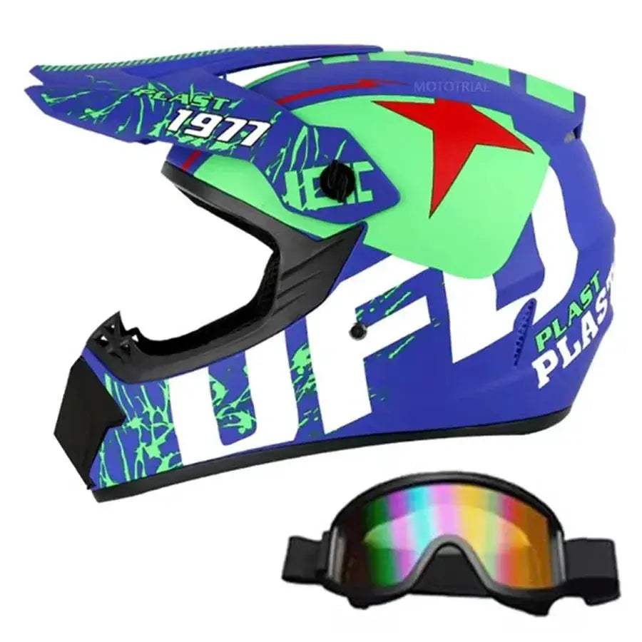 Kids Motocross Helmet Full Face Safety For Off Road Adventures - ToylandEU