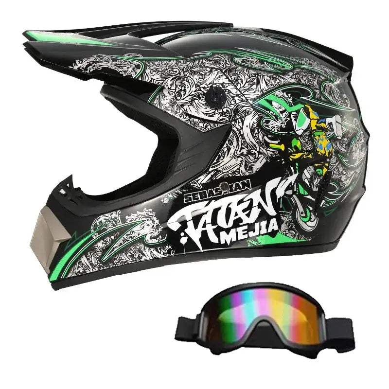 Kids Motocross Helmet Full Face Safety For Off Road Adventures - ToylandEU