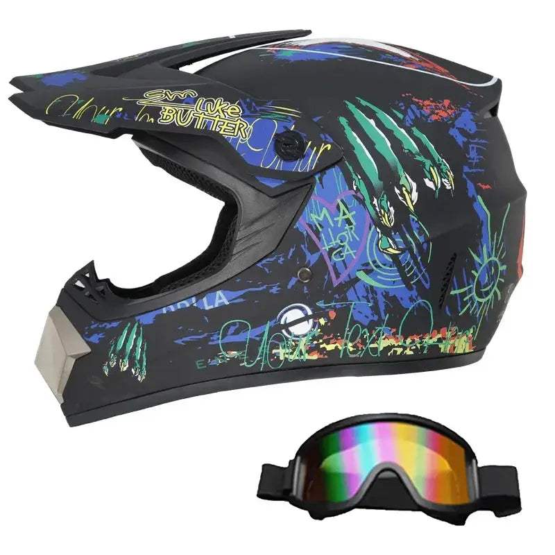Kids Motocross Helmet Full Face Safety For Off Road Adventures - ToylandEU