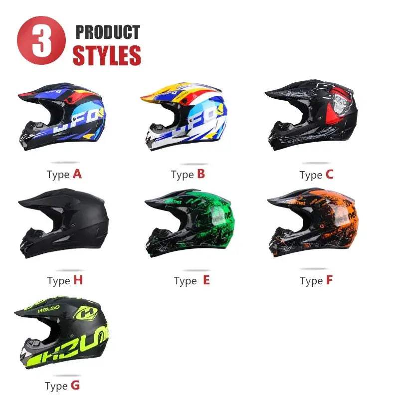 Kids Motocross Helmet Off Road Safety And Durable Dot Certified - ToylandEU