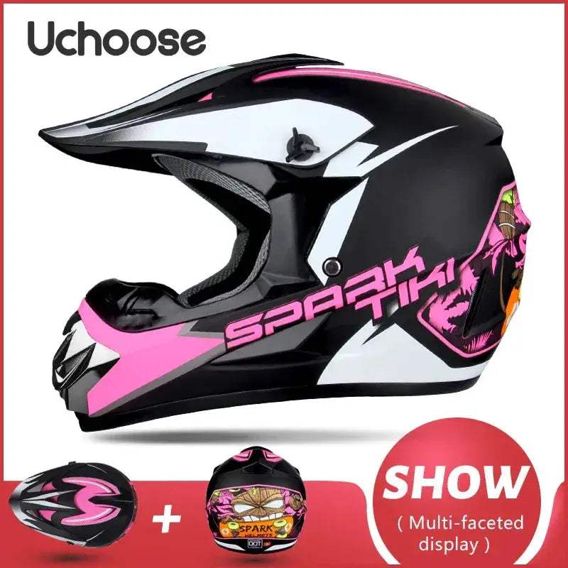 Kids Motocross Helmet Off Road Safety And Durable Dot Certified - ToylandEU