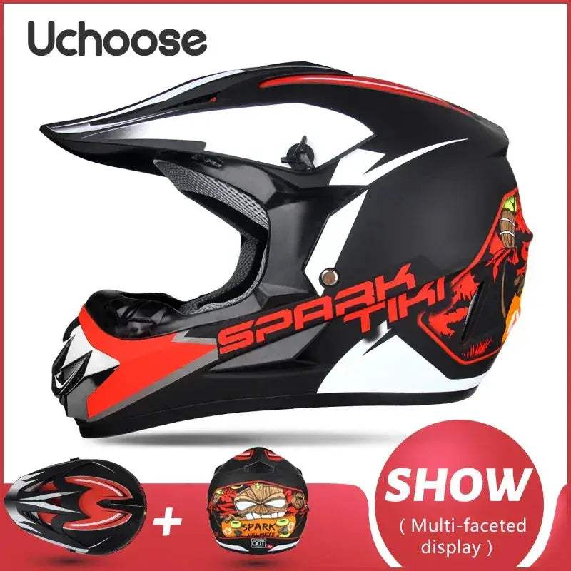 Kids Motocross Helmet Off Road Safety And Durable Dot Certified - ToylandEU