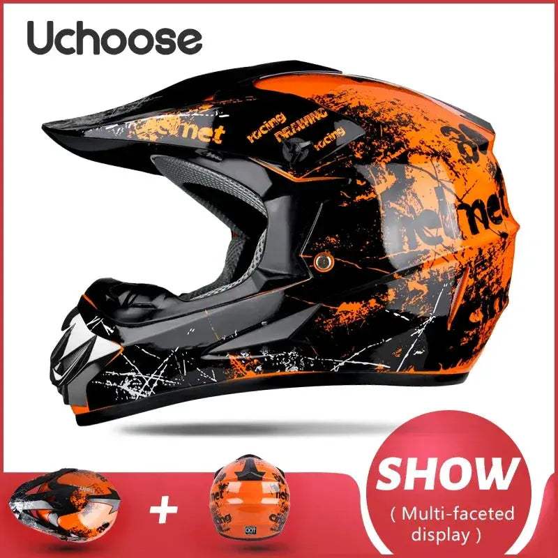 Kids Motocross Helmet Off Road Safety And Durable Dot Certified - ToylandEU
