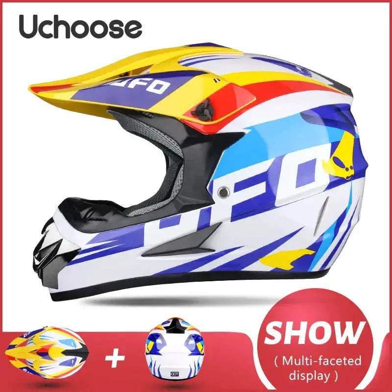Kids Motocross Helmet Off Road Safety And Durable Dot Certified - ToylandEU