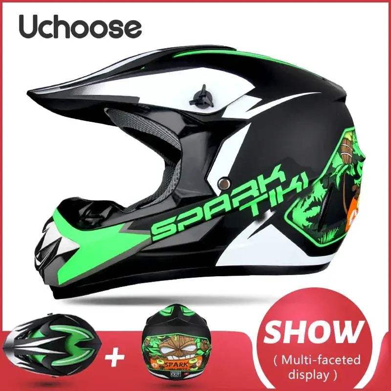 Kids Motocross Helmet Off Road Safety And Durable Dot Certified - ToylandEU