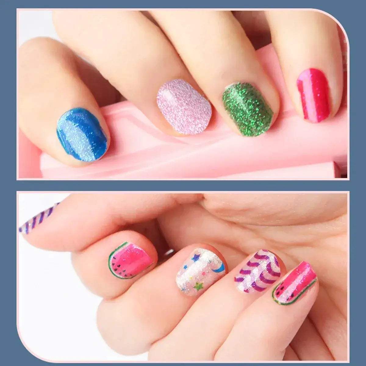 Kids Nail Art Set Princess Theme DIY Makeup Toy Kit - ToylandEU