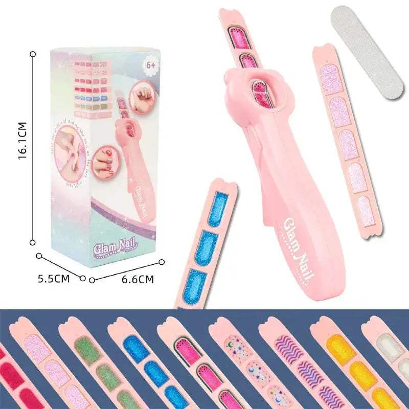 Kids Nail Art Set Princess Theme DIY Makeup Toy Kit - ToylandEU