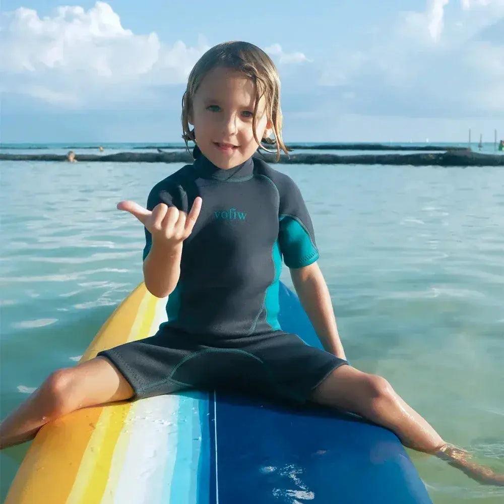  Kids Neoprene Shorty Wetsuit Back Zipper Surfing -  ToylandEU™