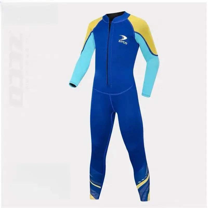 Kids Neoprene Wetsuit 2.5mm Front Zip for Swimming Outdoors - ToylandEU