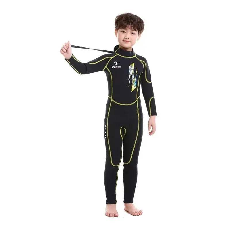 Kids Neoprene Wetsuit 2.5mm Front Zip for Swimming Outdoors - ToylandEU