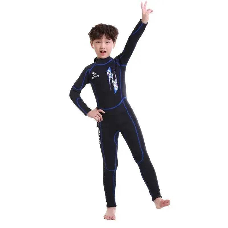Kids Neoprene Wetsuit 2.5mm Front Zip for Swimming Outdoors - ToylandEU