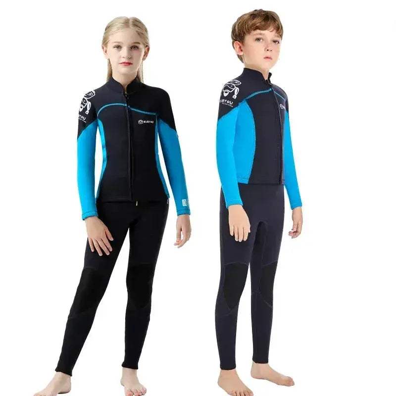 Kids Neoprene Wetsuit 2.5mm Keeps Warm For Swimming And Surfing - ToylandEU