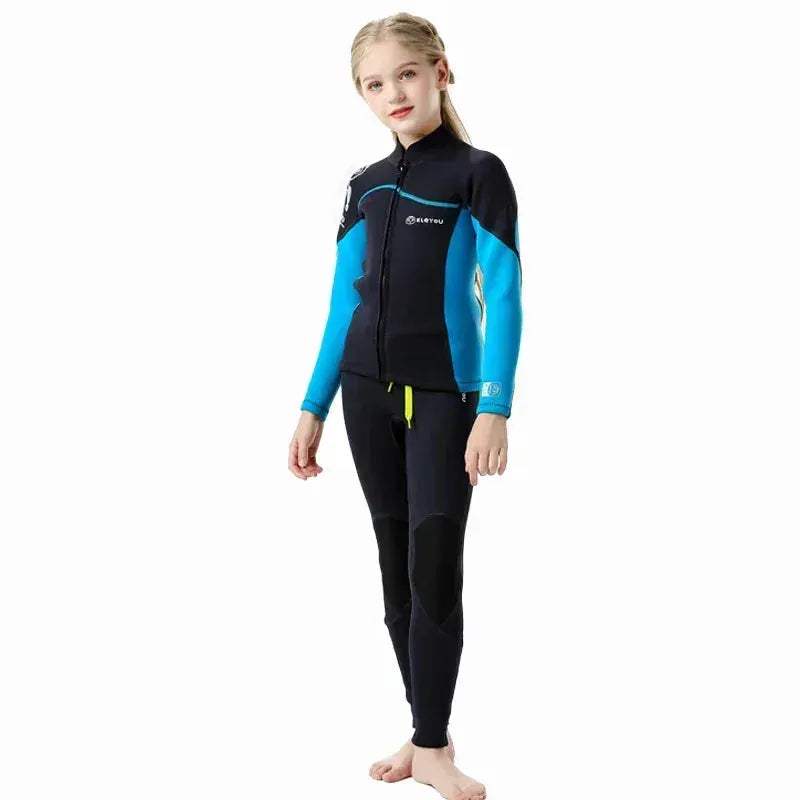 Kids Neoprene Wetsuit 2.5mm Keeps Warm For Swimming And Surfing - ToylandEU