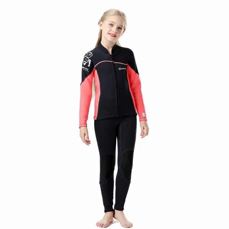 Kids Neoprene Wetsuit 2.5mm Keeps Warm For Swimming And Surfing - ToylandEU