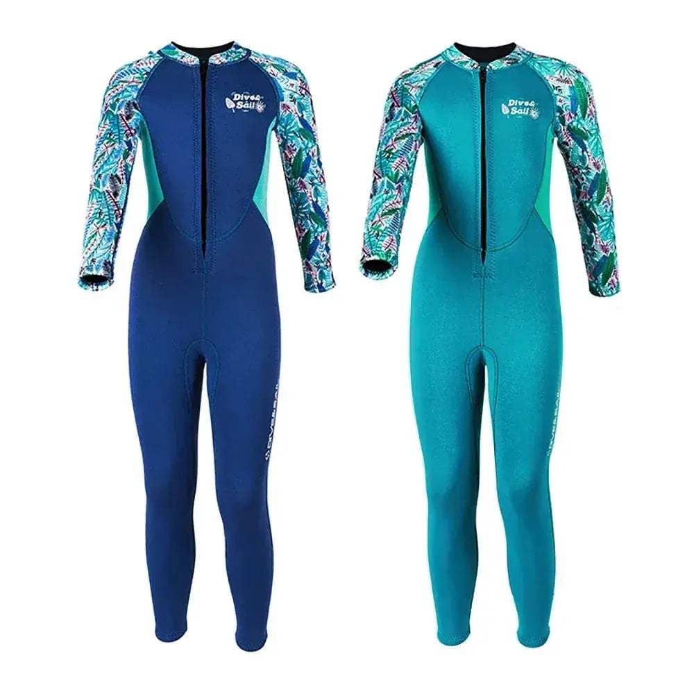 Kids Neoprene Wetsuit 2.5mm Keeps Warm Full Body Swimwear - ToylandEU