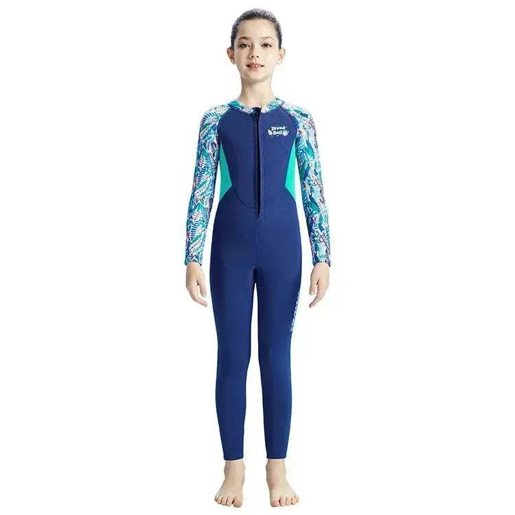 Kids Neoprene Wetsuit 2.5mm Keeps Warm Full Body Swimwear - ToylandEU