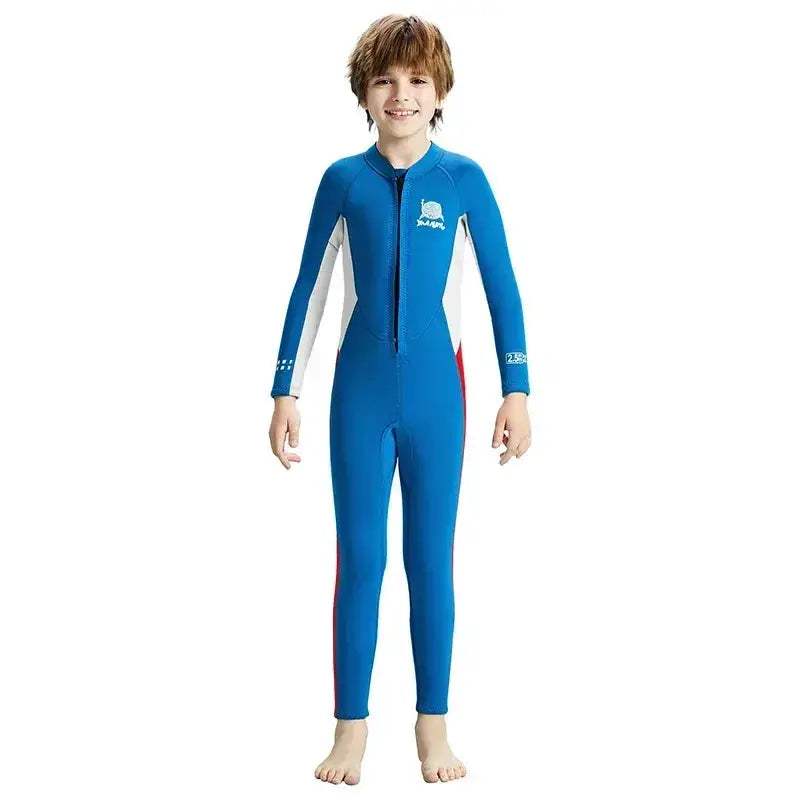 Kids Neoprene Wetsuit 2.5mm Keeps Warm Full Body Swimwear - ToylandEU